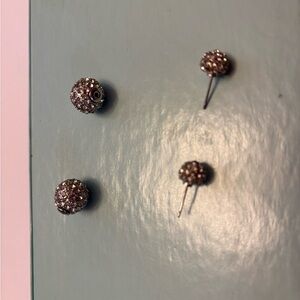 Sparkling Crystal Ball Stud Earrings